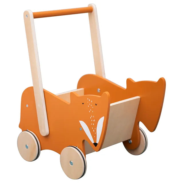 Trixie Wooden Push Along Cart - Mr. Fox