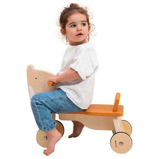 Trixie Wooden Bicycle 4 Wheels - Mr. Fox - Laadlee