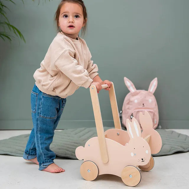 Trixie Wooden Shopping Cart - Mrs. Rabbit - Laadlee
