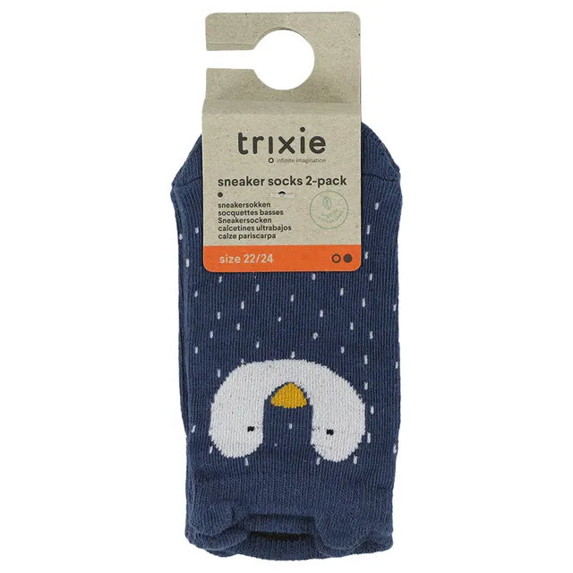 Trixie Sneaker Socks 2-Pack - Mr. Penguin - Laadlee