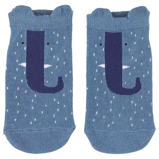 Trixie Sneaker Socks 2-Pack - Mrs. Elephant - Laadlee