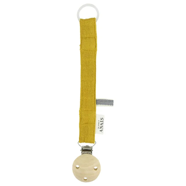 Trixie Pacifier Clip - Bliss Mustard - Laadlee