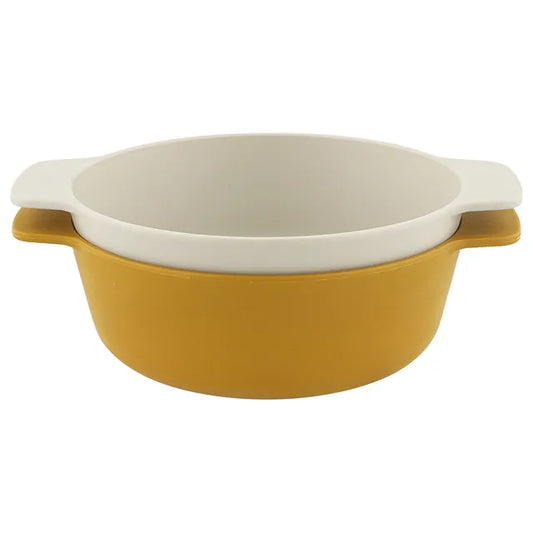 Trixie PLA  Bowl - Mustard (Pack Of 2)