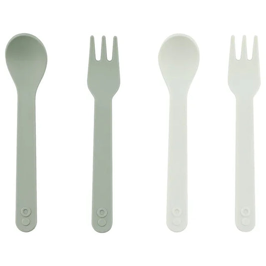 Trixie Pla Spoon/Fork - Olive