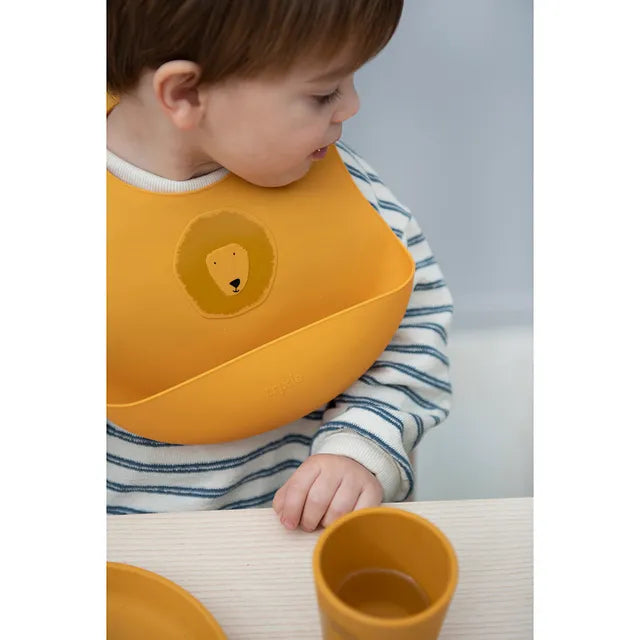 Trixie Silicone Bib - Mr. Lion - Laadlee