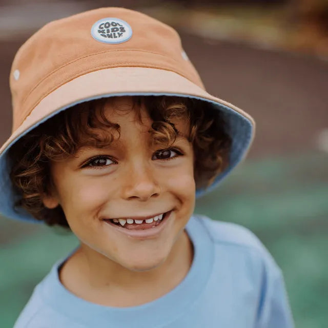 Hello Hossy Bucket Hat - Mini Chesnut Kids - Laadlee