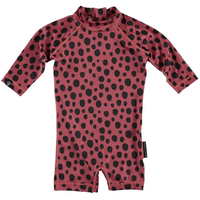 Beach & Bandits Red Velvet Baby Swimsuit - Laadlee
