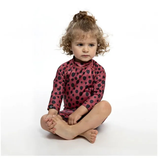 Beach & Bandits Red Velvet Baby Swimsuit - Laadlee