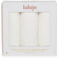 Lulujo 3-Pack Bamboo Muslin Swaddle Blankets - White