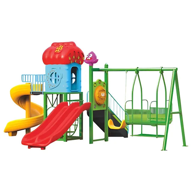 MYTS Playcentre With Slide And Double Swings