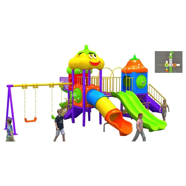MYTS Thrilling Fiesta Playground With Kid Swing And Tubular Slides