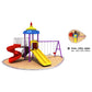 MYTS Mega Play Centre Adventure Kids Swings And Wavy Slide