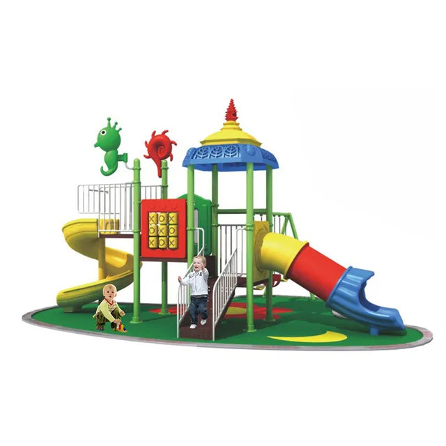 MYTS Pinokee Tube & Curved Slide With 3 Swing