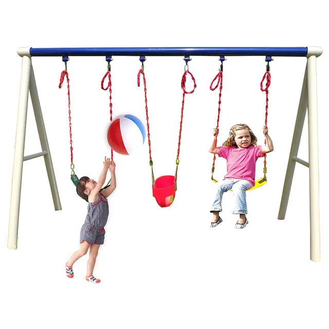 MYTS Metal Playground Swing Set: Outdoor Fun For Kids!