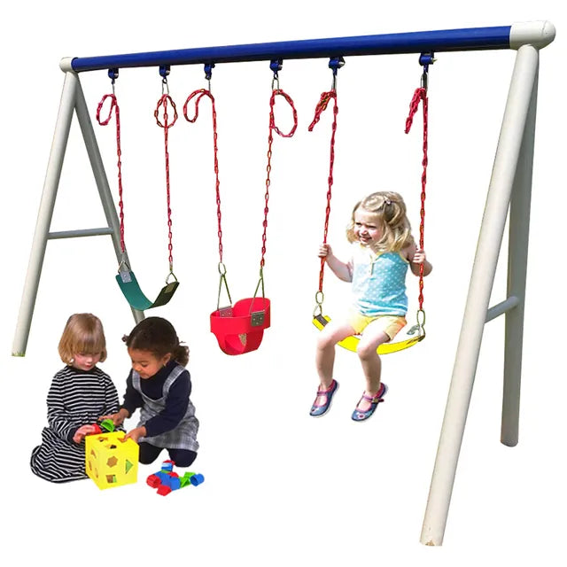 MYTS Metal Playground Swing Set: Outdoor Fun For Kids!