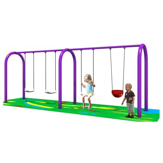MYTS Mega Swing Spectacular Spring 4 Swing Set For Kids - Laadlee