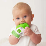 Malarkey Kids Munch Mitt Teething Mitten Polka Dots - Green - Laadlee
