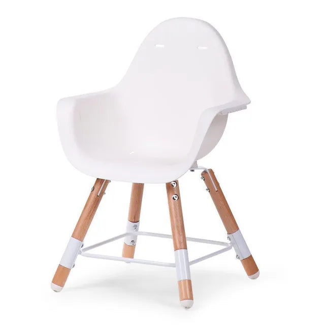 Childhome Evolu 2 Chair 2-in-1 With Bumper - Natural White