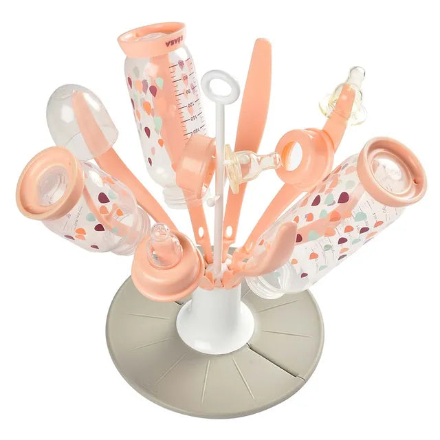 Beaba Flower Foldable Draining Rack - Pink