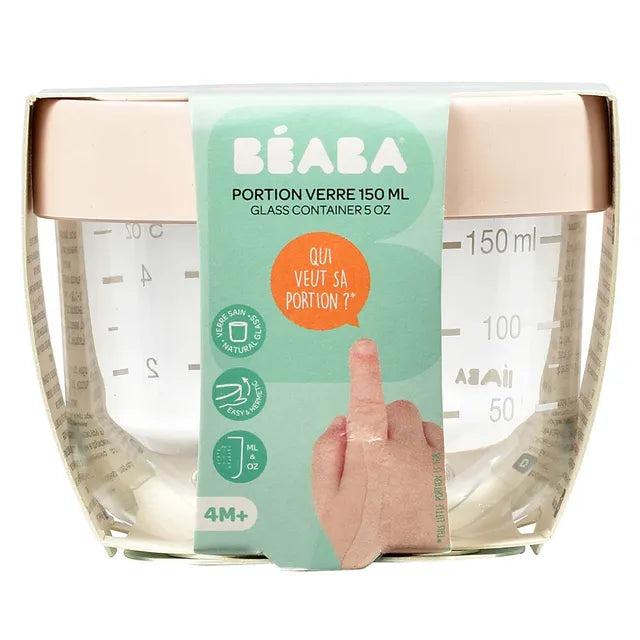 Beaba Conservation Jar Glass 150ml - Pink