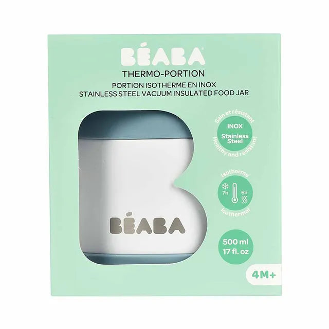 Beaba Thermo Portion 500ml - Baltic Blue & White