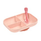 Beaba Silicone Suction Divided Plate - Pink