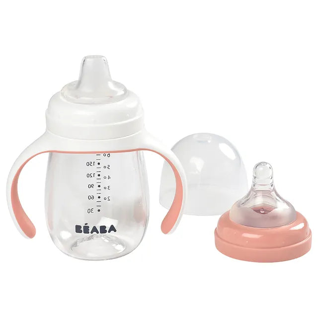 Beaba 2-in-1 Learning Cup - Old Pink