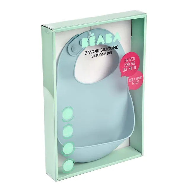 Beaba Silicone Bib - Airy Green