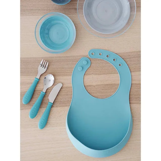 Beaba Silicone Bib - Airy Green