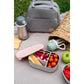 Beaba Stainless Steel Lunch Box - Velvet grey & Dusty rose