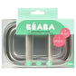 Beaba Stainless Steel Lunch Box - Velvet grey & Baltic blue