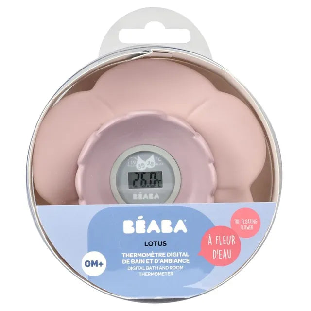 Beaba Lotus Multi-Functional Bath Thermometer - Pink