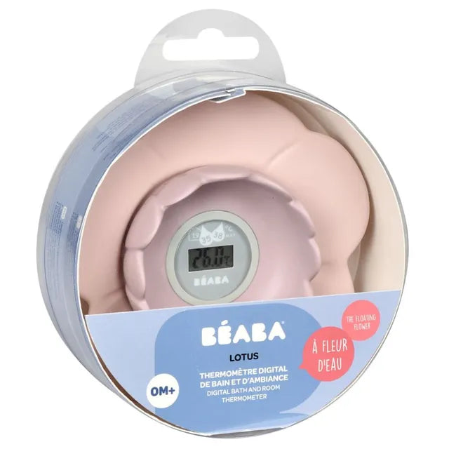 Beaba Lotus Multi-Functional Bath Thermometer - Pink