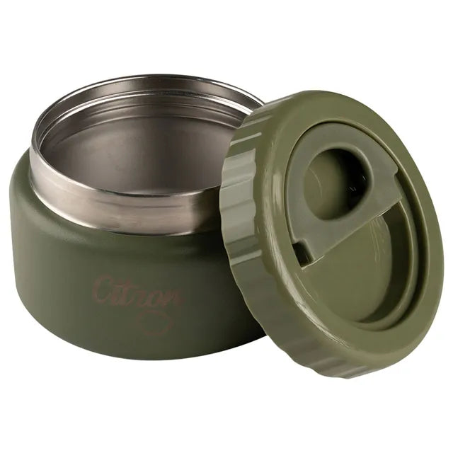 Citron SS Food Jar 250ml - Olive Green