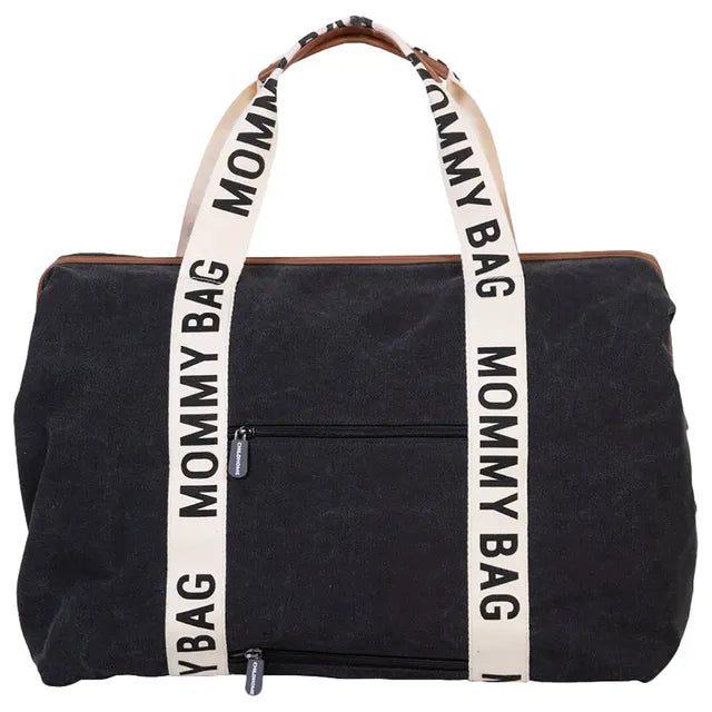 Childhome Mommy Bag Signature Canvas - Black