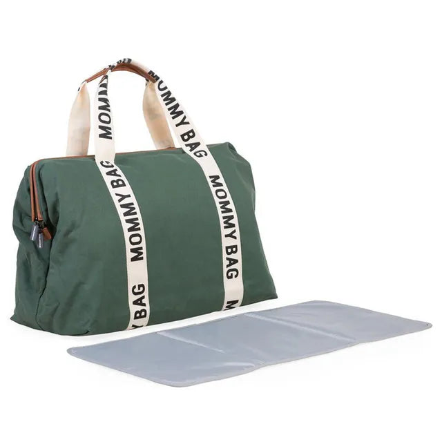 Childhome Mommy Bag Signature Canvas - Green