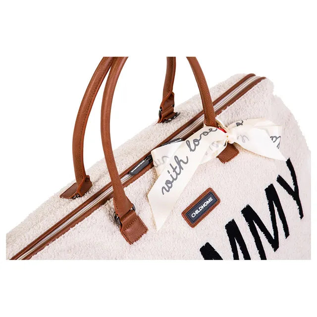 Childhome Mommy Diaper Bag - Teddy Off-White