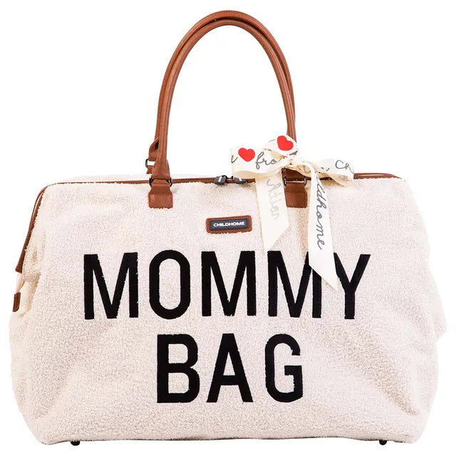 Childhome Mommy Diaper Bag - Teddy Off-White