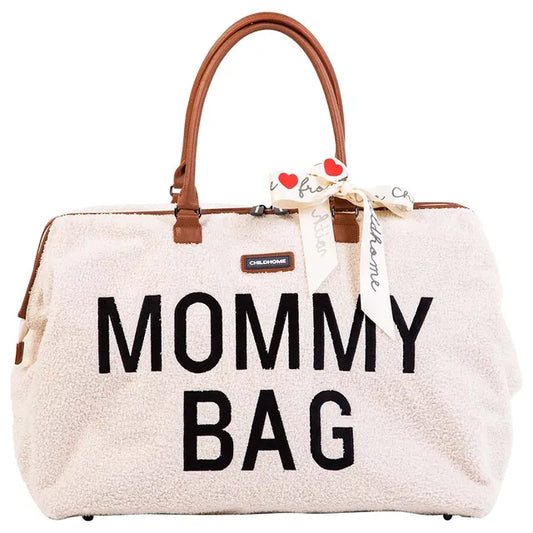 Childhome Mommy Diaper Bag - Teddy Off-White