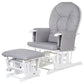 Childhome Gliding Chair With Footrest - Grey