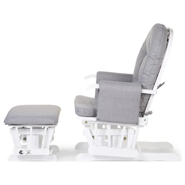 Childhome Gliding Chair With Footrest - Grey