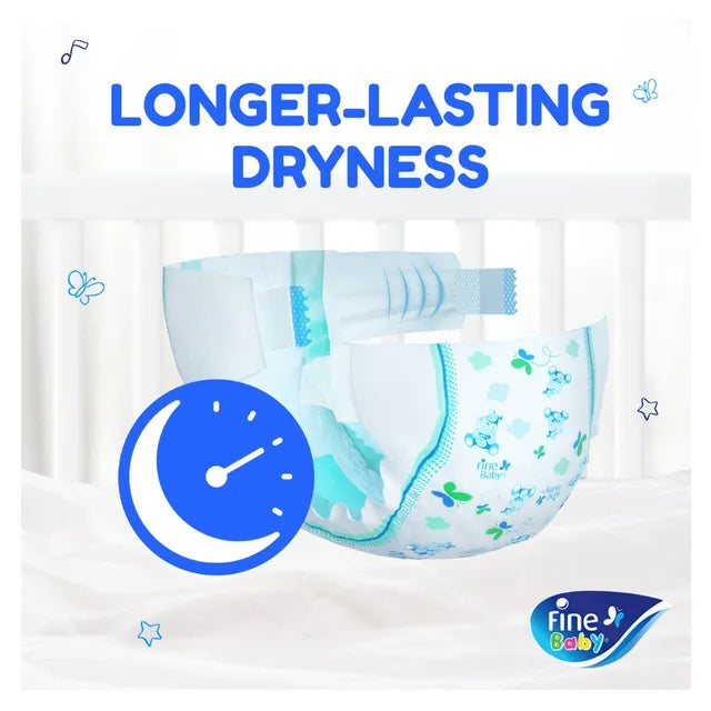 Fine Baby Diapers - Size 5 | Maxi | 11-18kg | 70pcs - Laadlee
