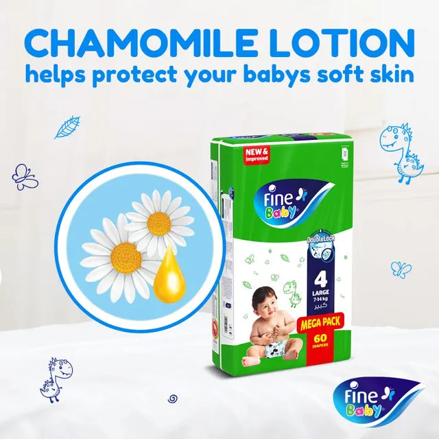 Fine Baby Diapers - Size 6 | Junior | 16+kg | 54pcs - Laadlee