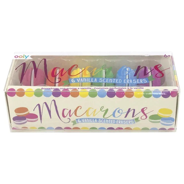 Ooly Macarons Scented Erasers - Pack of 6