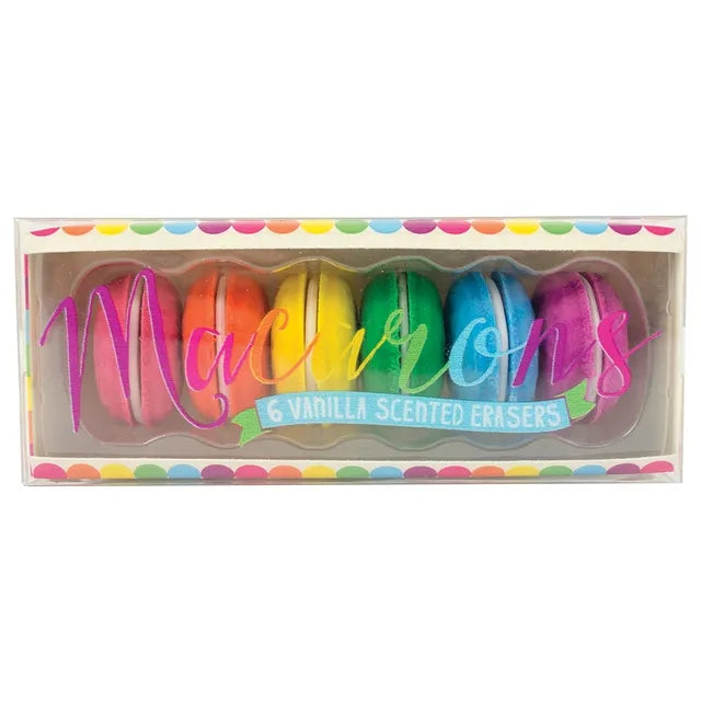 Ooly Macarons Scented Erasers - Pack of 6