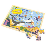 Viga Wooden 48 Pcs Puzzle - Sea Life