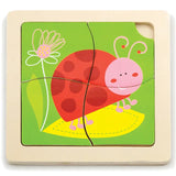 Viga Handy Flat Puzzle - Ladybird