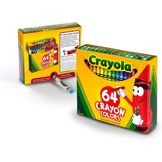 Crayola Non-Peggable Crayons - Pack of 64 - Laadlee