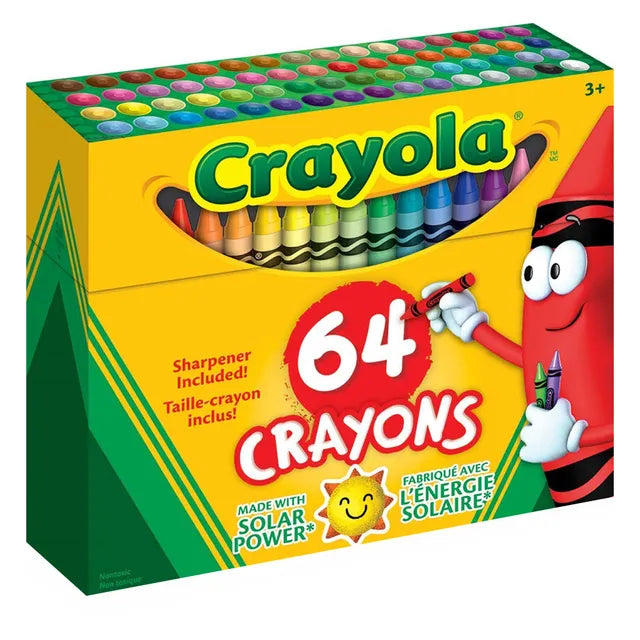 Crayola Non-Peggable Crayons - Pack of 64 - Laadlee