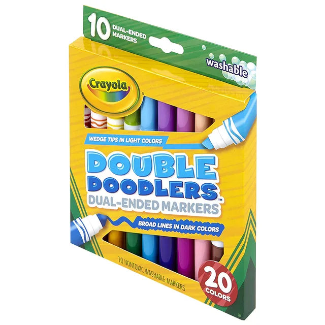 Crayola Washable Double Doodlers - Pack of 10 - Laadlee